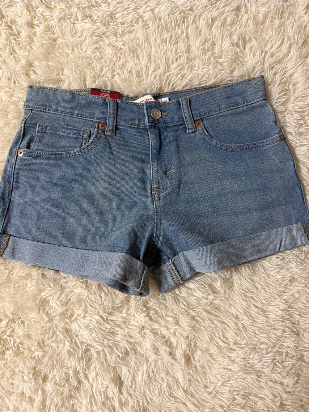 BNWT Girls Levi’s Denim Jean Short Sz 14/16